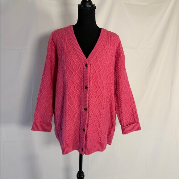 Talbots Sweaters - Talbots Cable Knit Cardigan, size XL Petite.